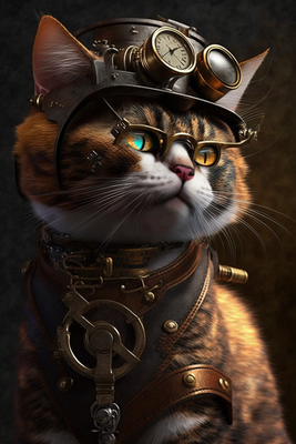 Image for: Steampunk cat