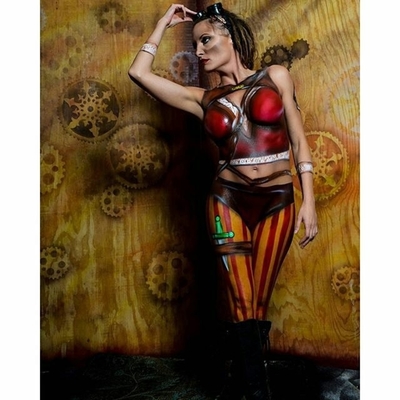 Image for: Steampunk bodypaint