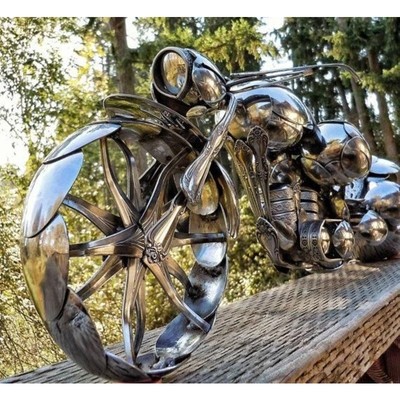 Image for: A bike made of spoons by James Rice