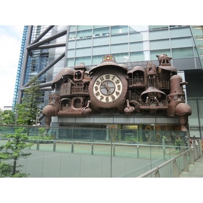 Image for: Miyazaki Steampunk Clock at NTV Shiodome, Tokyo.