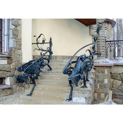 Image for: Iron railings in the form of griffins ~ Green Deco
