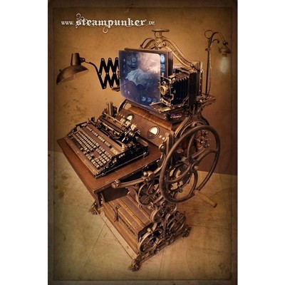 Image for: Fully functional steampunk workstation