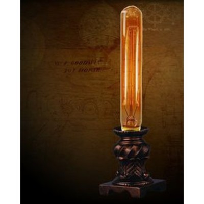 Image for: Steampunk Candle Lamp Edwardian Table Lamp by SteamLab