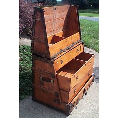 Image for: Antique Steamer Trunk