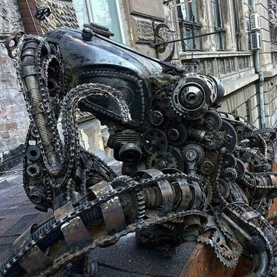 Image for: Steampunk Octopus Sculpture