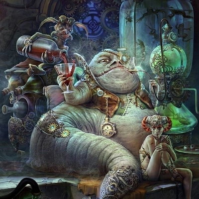 Image for: Jabba The Hutt character concept (steampunk theme) by Atanu Ghosh