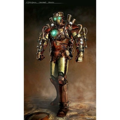 Image for: Steampunk Iron Man byTakashi Tan