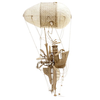 Image for: Cardboard flying machines and sculptures