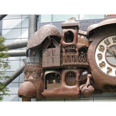 Image for: Miyazaki Steampunk Clock at NTV Shiodome, Tokyo.