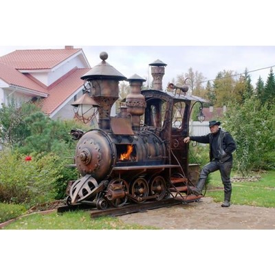 Image for: Steampunk Locomotive - BBQ Grill